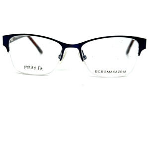 Bcbgmaxazria Eyeglasses Frames Petite Fit irina Eggplant Half Rim H20554